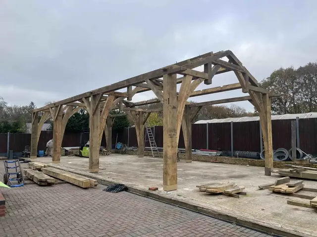 The False Hammer Beam oak frame